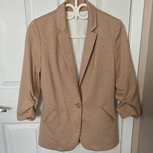 Ricki's Tan Blazer with Rolled Sleeves